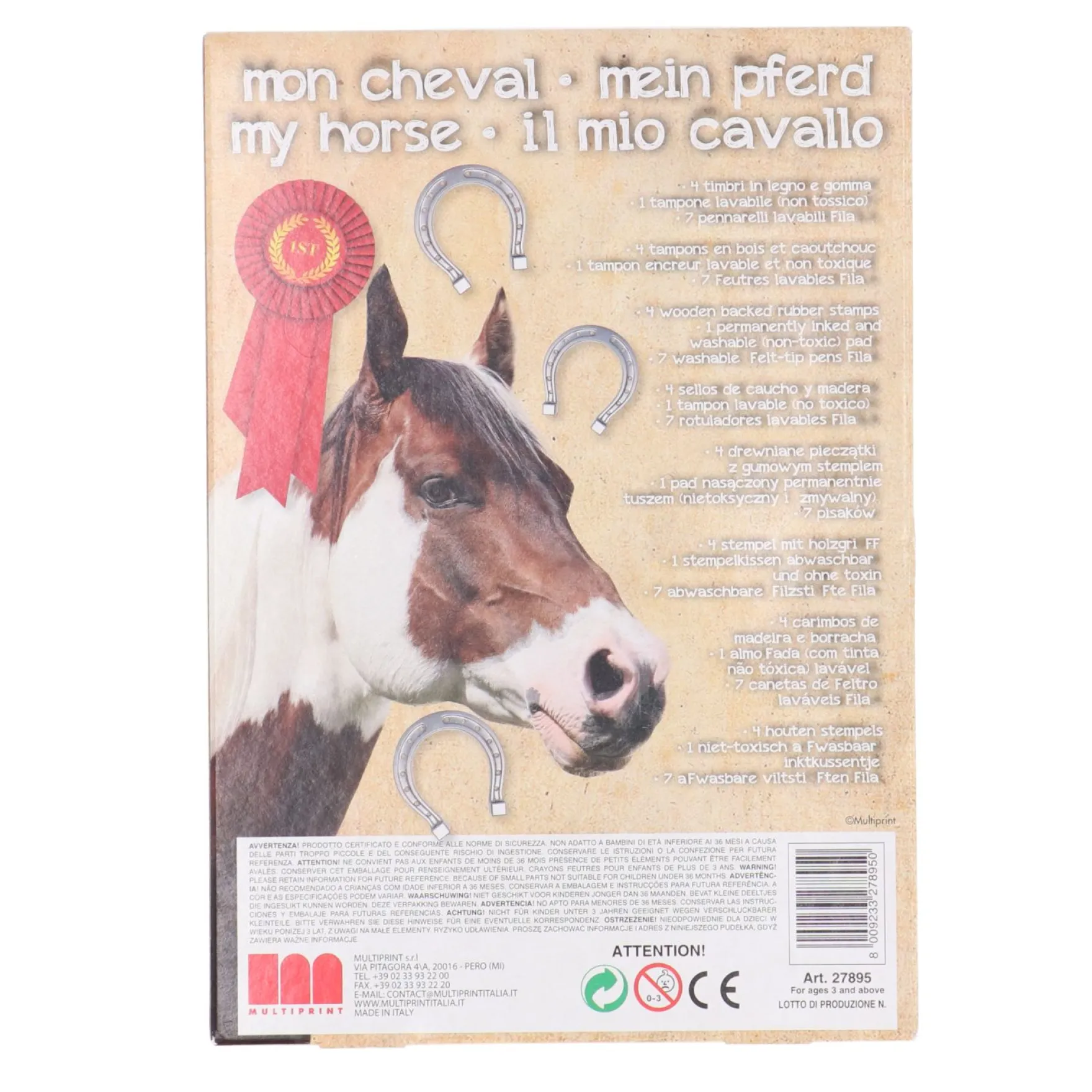 Stempeldoos Paarden 4 stempels