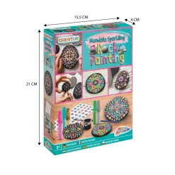 Stenen schilderen mandala 11 delig