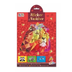 Sticker Op Nummer A4 4 Prints 2 Assorti