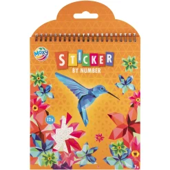 Sticker op Nummer Boek 12 Designs 2 Assorti 24x 20