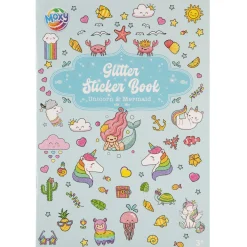 Stickerboek Glitter A5 8 Pagina's Assorti