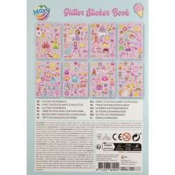 Stickerboek Glitter A5 8 Pagina's Assorti