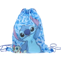 Stitch gym-zwemtas blauw 40x35 cm