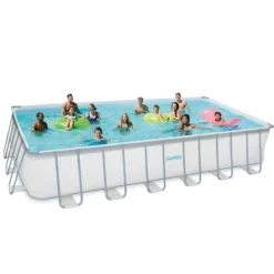 Summer Waves Zwembad Elite Rectangular Frame 732 X 366 X 132 cm + zandfilterpomp