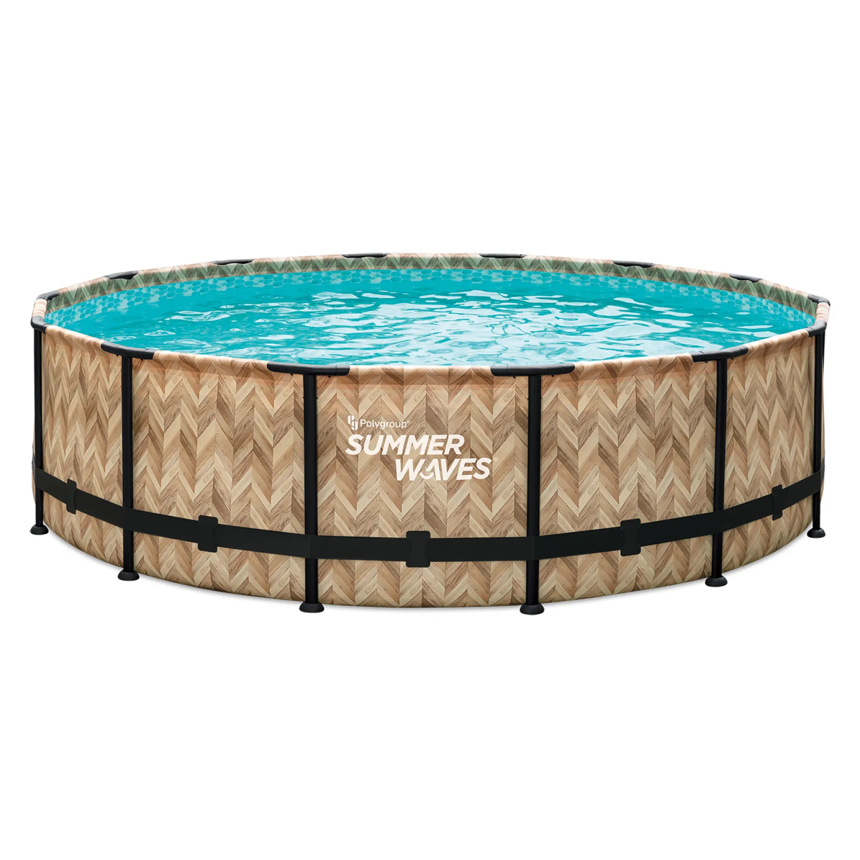 Summer Waves Zwembad Elite Frame 427 X 107 cm Light Oak