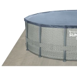 Summer Waves Zwembad Elite Frame 488 x 122 cm Natural Rattan + filterpomp