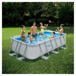 Summer Waves Zwembad Elite Rectangular Frame 400 X 200 X 100 cm + filterpomp