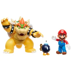 Super Mario figuren mario (10cm) vs bowser (15cm)