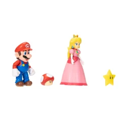 Super Mario figuren mario & peach 10 cm 2-pack