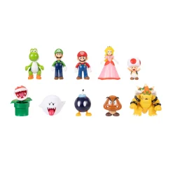 Super Mario figuren vrienden en vijanden 6,5 cm  10-pack