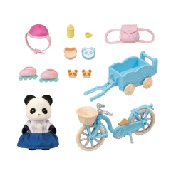 Sylvanian Families 5652 Fiets en Skate Panda Meisje