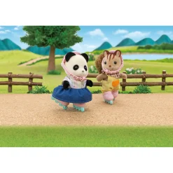 Sylvanian Families 5652 Fiets en Skate Panda Meisje
