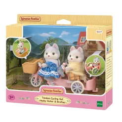 Sylvanian Families 5637 Tandem Fiets Husky Zus en Broer