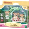 Sylvanian families baby hertjes bloemen schommel