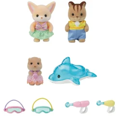 Sylvanian Families Trio Peutervriendjes Zwembad Fun