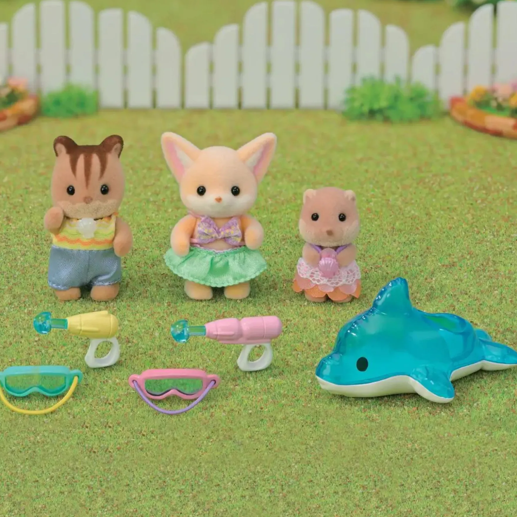 Sylvanian Families Trio Peutervriendjes Zwembad Fun