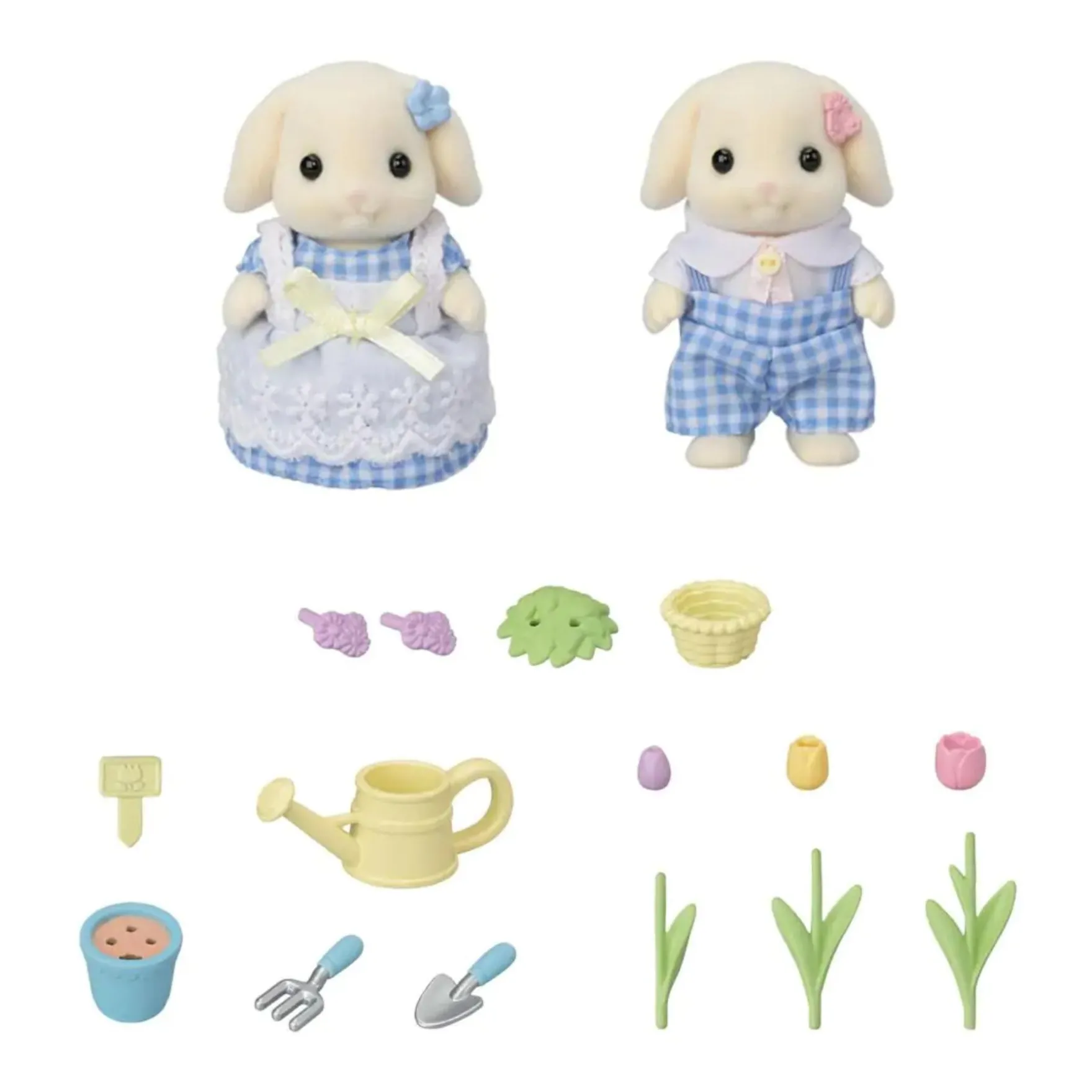 Sylvanian Families Tuin En Bloemen Hangoorkonijn Broer&Zus