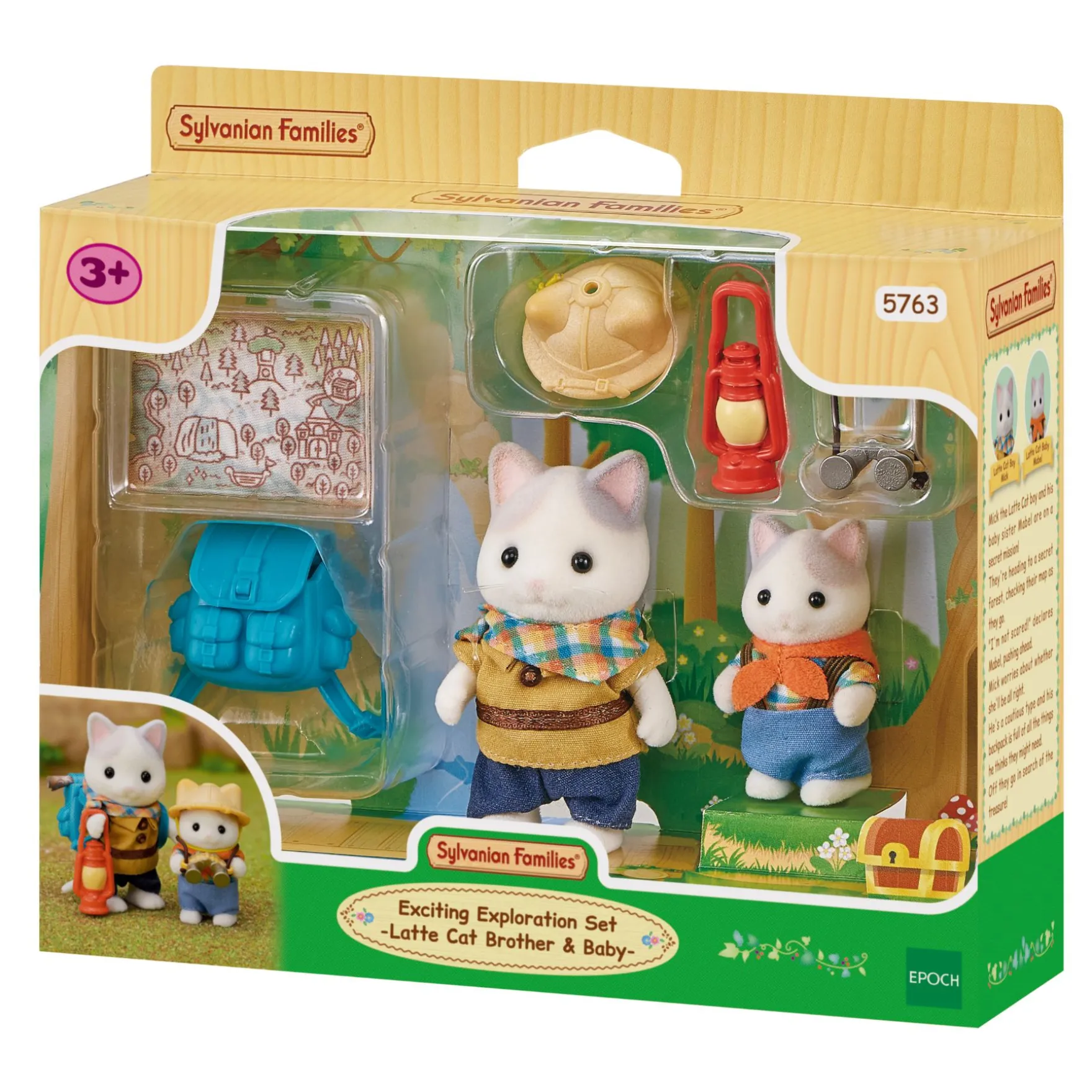 Sylvanian Family 5763 Duo avonturiers latte kat Broer En Baby