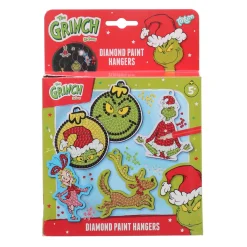 The Grinch diamond paint hangers 5 stuks inclusief 1100 diamonds
