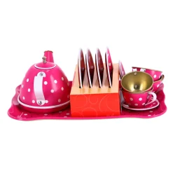 Theeset op dienblad 18-delig