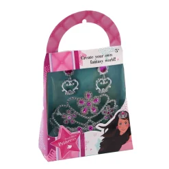 Tiara met oorbellen assorti