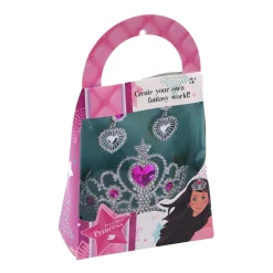 Tiara met oorbellen assorti