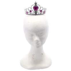 Tiara met oorbellen assorti