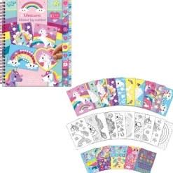 Totum Sticker By Number Boek Unicorn