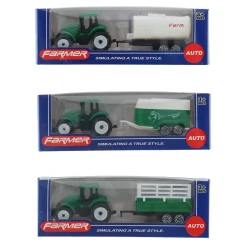 Tractor Met Aanhanger 3 Assorti