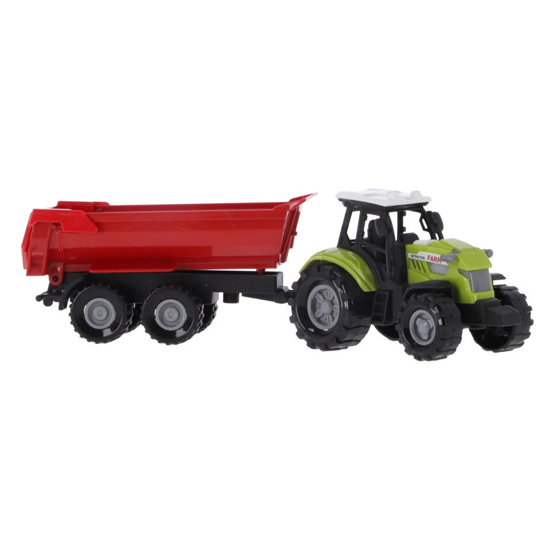 Tractor Met Aanhanger Rood Licht En Geluid