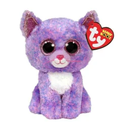 Ty Beanie Boo Cassidy Lavender Cat 15 Cm