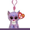 Ty Beanie Boo Sleutelhanger Cassidy Lavender Cat