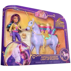 Unicorn Academy Gift Set Unicorn Wildstar Rainbow Light Up & Pop Sophia