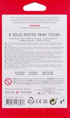 Verfstiften 6 Stuks Basic Kleuren