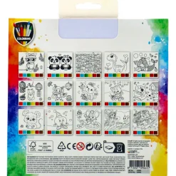 Verven met water 15 sheets met kwast