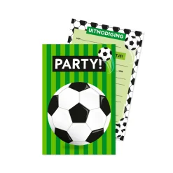 Voetbal Uitnodigingskaarten