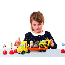 Vrachtwagen Met Oplegger Abrick