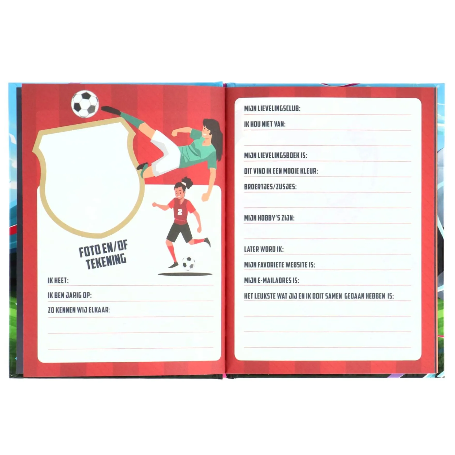 Vriendenboek voetbal meisjes