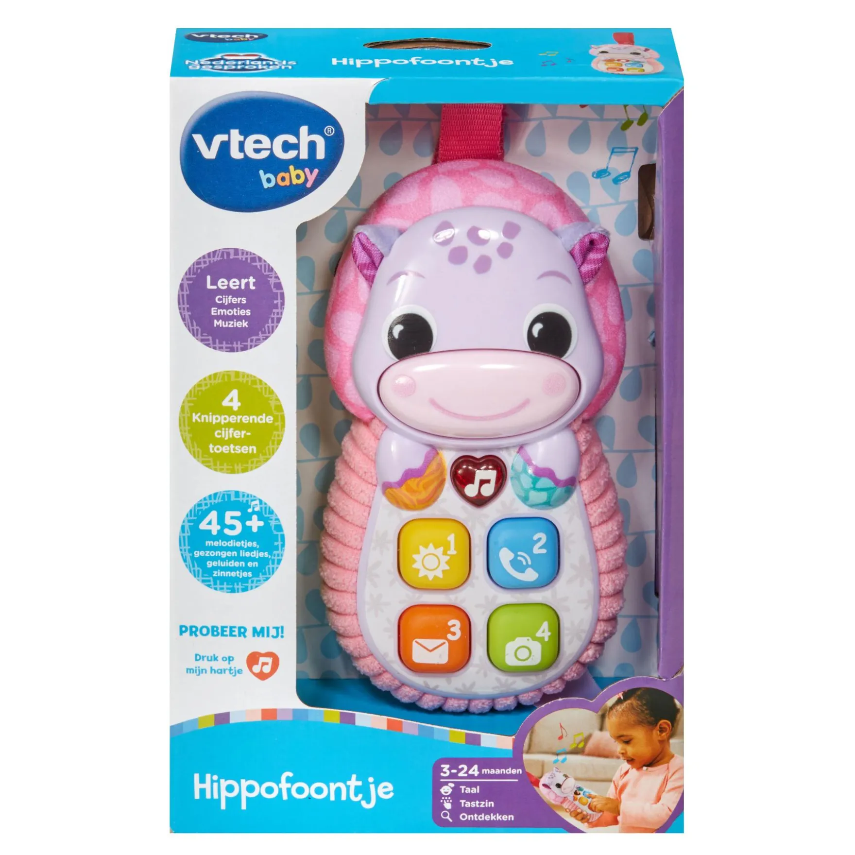 Vtech Baby Hippofoontje Roze