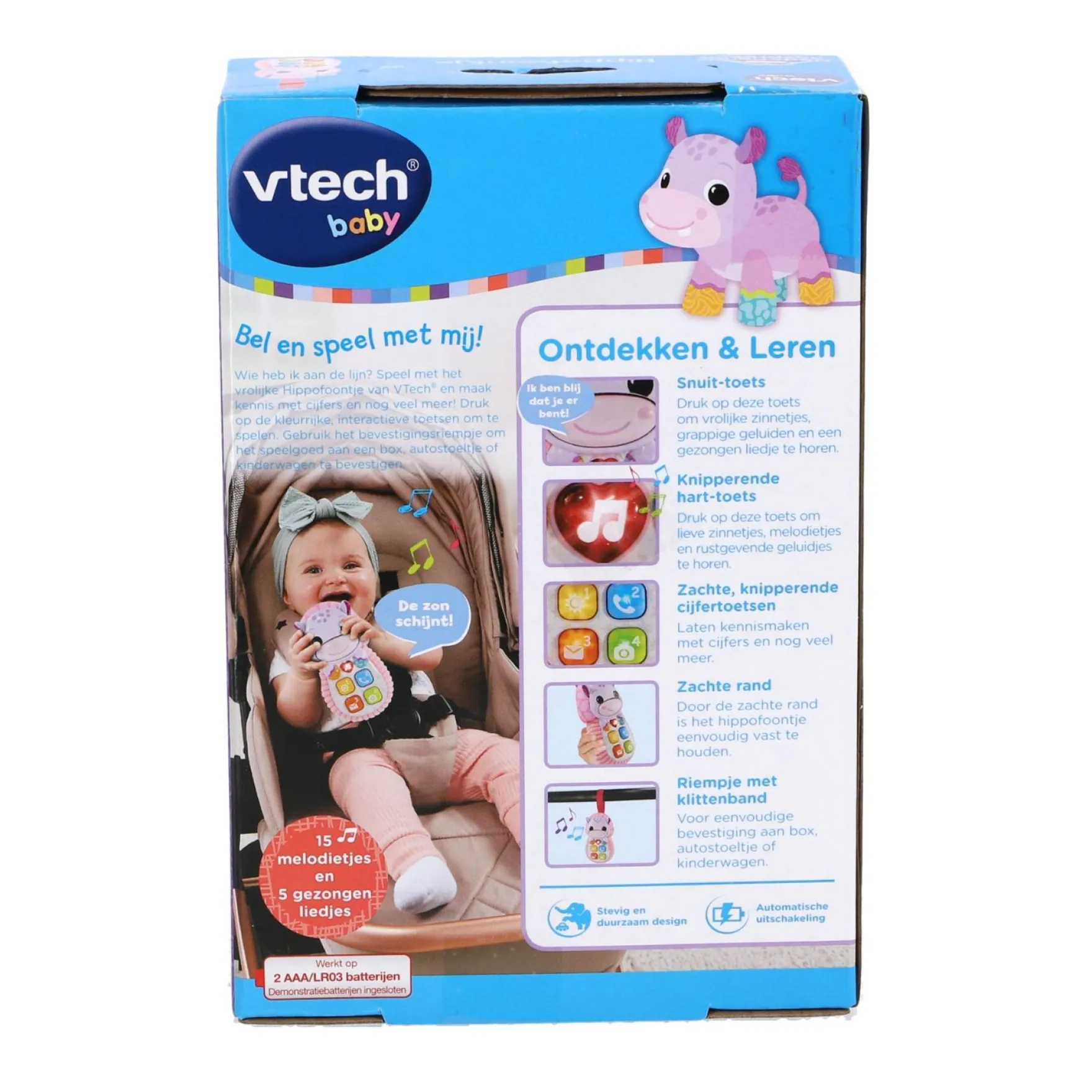 Vtech Baby Hippofoontje Roze