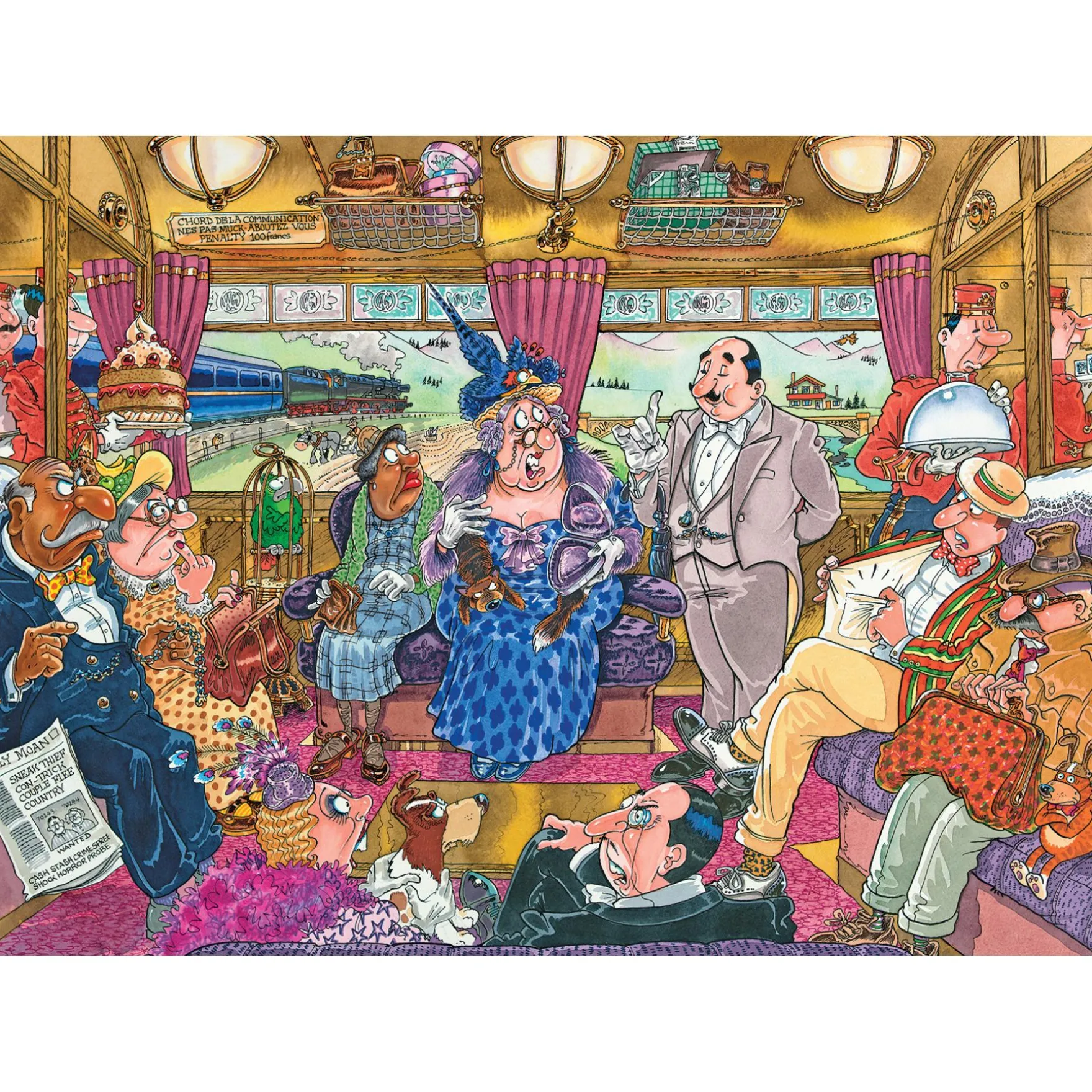 Wasgij puzzel retro De Grote Treinroof 1000 stukjes