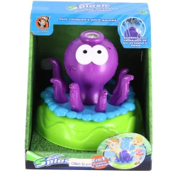 Watersproeier octopus met bellenblaas deluxe