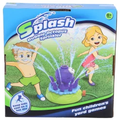 Watersproeier octopus met bellenblaas deluxe
