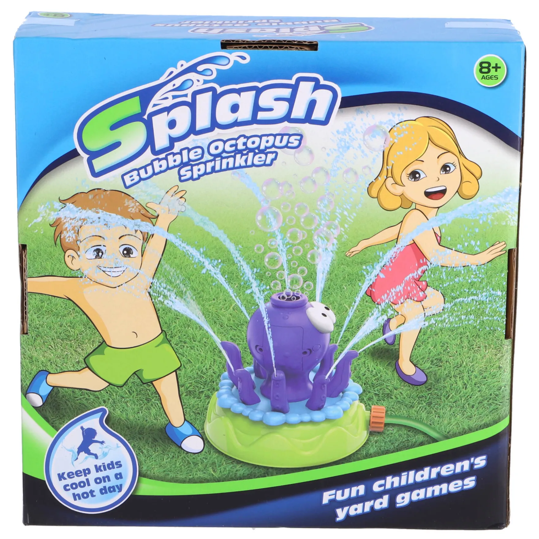 Watersproeier octopus met bellenblaas deluxe