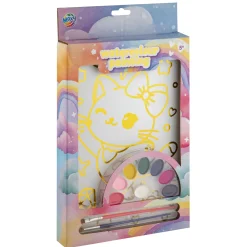 Waterverf set gold art A4 inclusief 2 kwasten  en verf 2 assorti