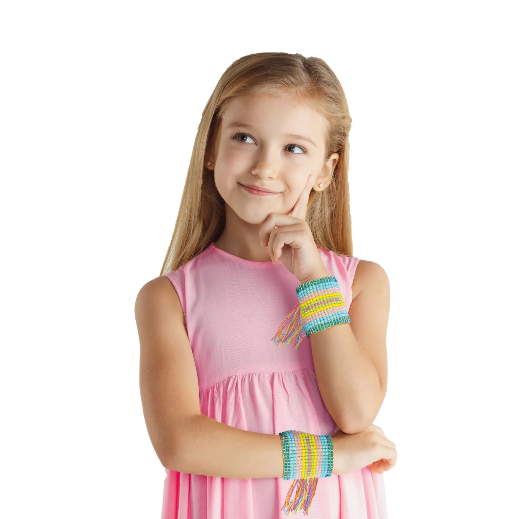 Weefgetouw set met garen en kralen