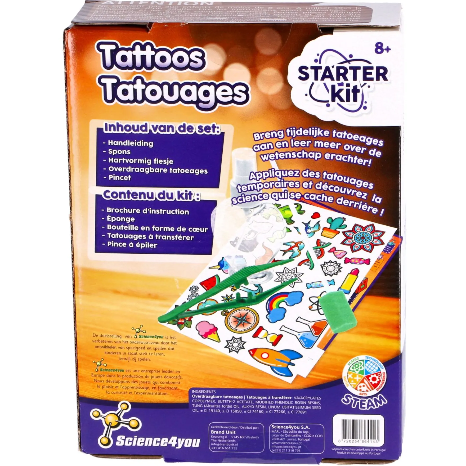 Wetenschap Tattoo Starter Set