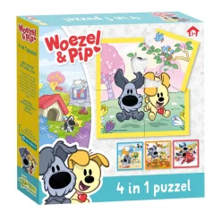 Woezel & Pip 4 in 1 Puzzel