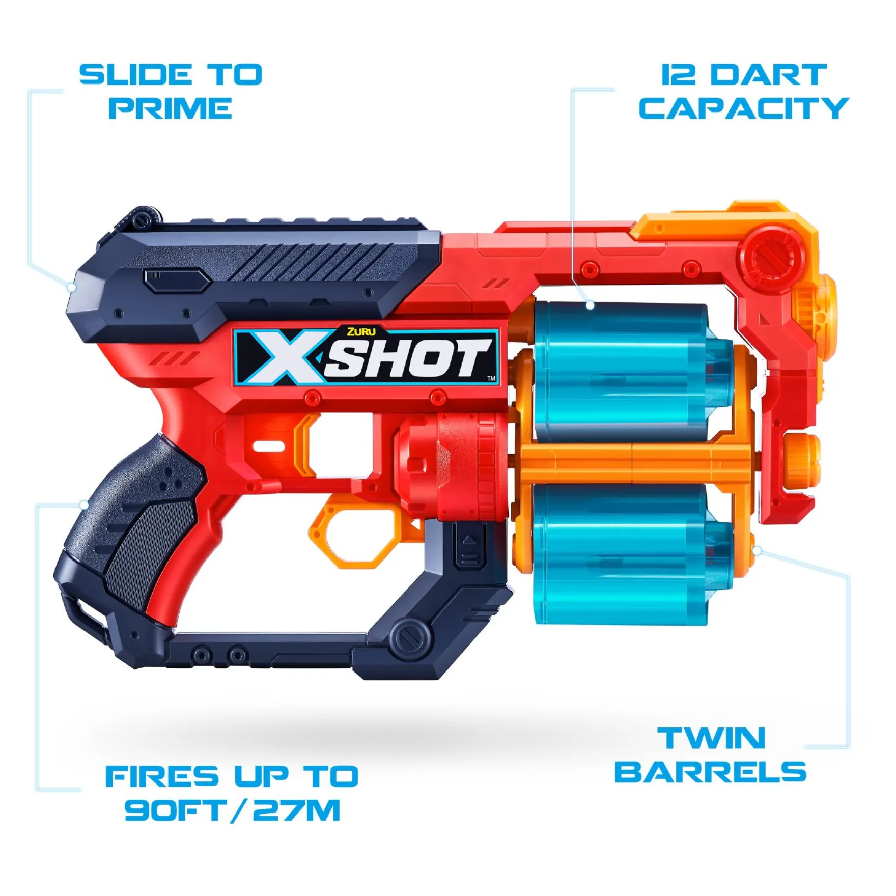 Zuru X-Shot Blaster Xcess met 16 Darts