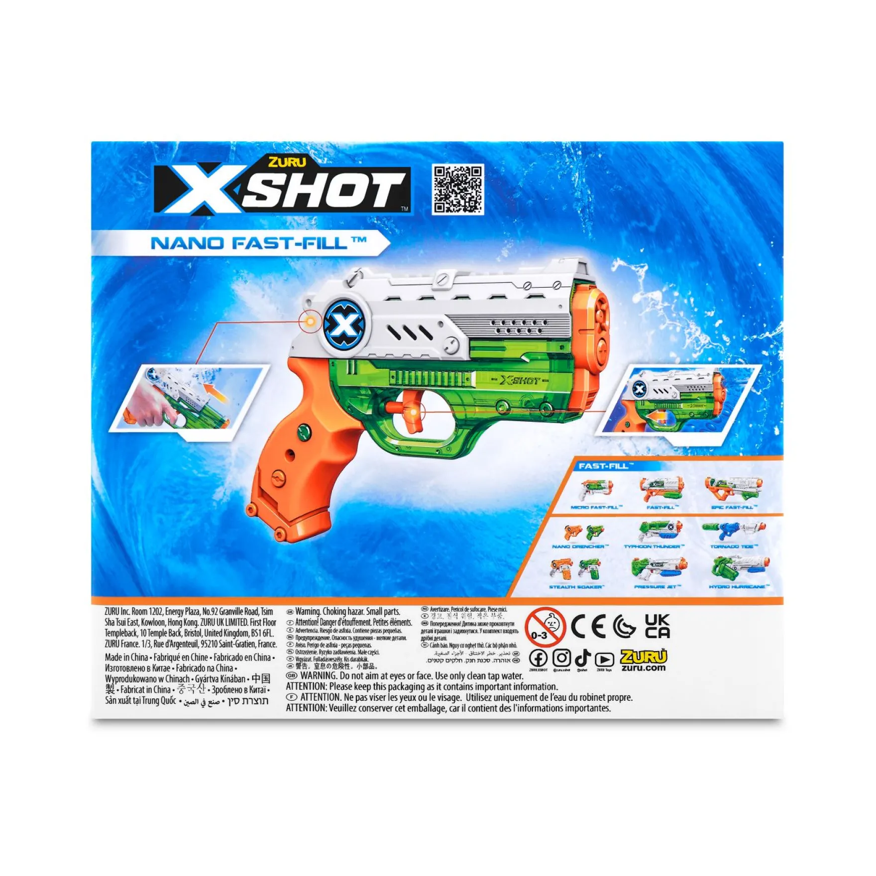 Zuru X-Shot Nano Fast Fill Waterpistool